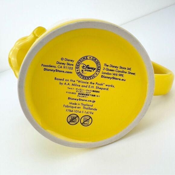 Disney Store Yellow Winnie The Pooh 3D Stuck In A Mug Authentic Coffee Tea Mug - Picture 6 of 9